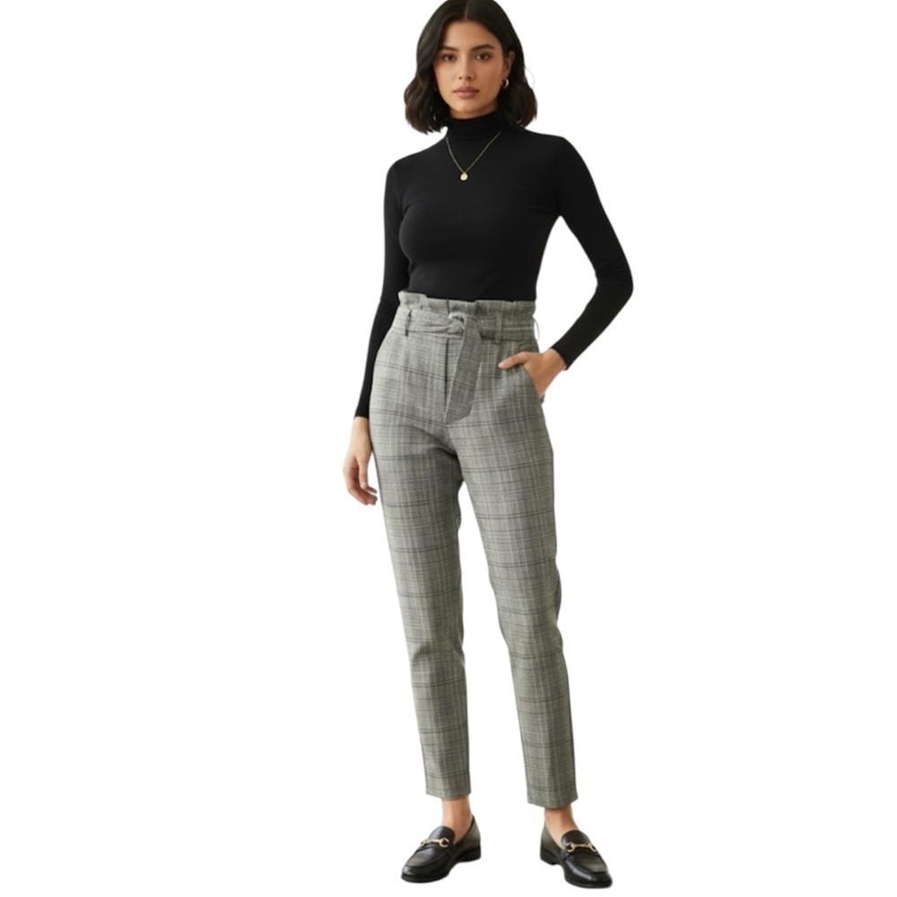 Potter’s Pot women’s Plaid High-Waisted Pants size medium